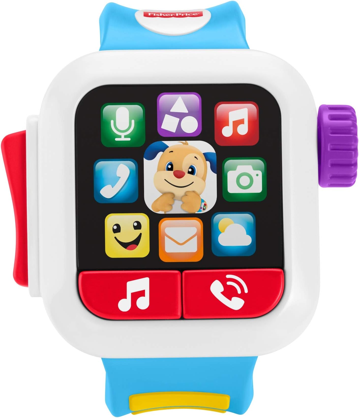 Fisher-Price Smartwatch Learn and jump, baby toast, Portuguese product (Mattel GTW25)