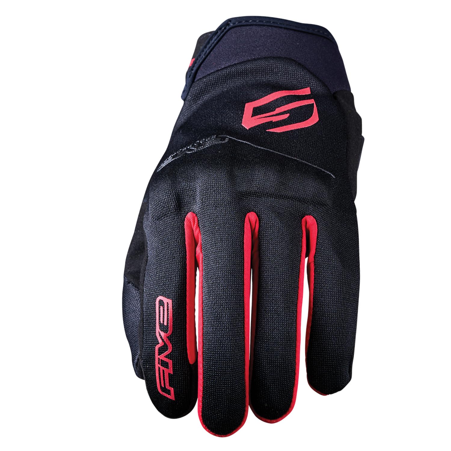 Amazon | ファイブ(FIVE) バイクグローブ ブラック/レッド (サイズ:L