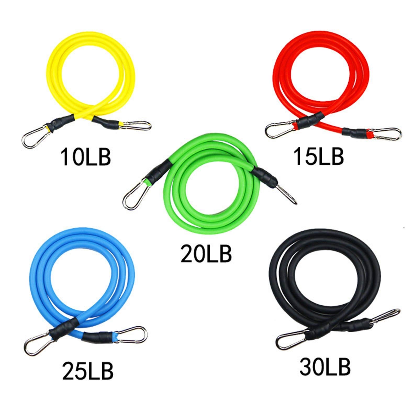 Elastici Fitness 11 Bande Pz Resistenza del Lattice di Formazione Esercizio Fisico Tubi Yoga Fune Expander Busto Fitness con Il Sacchetto Bande Elastiche