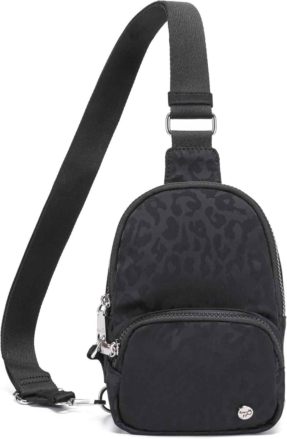 NEICOA Anti Theft Crossbody Bags for Women Small Nylon RFID Sling Bag Lightweight Travel Purse for Daily Casual Use(Leopard)