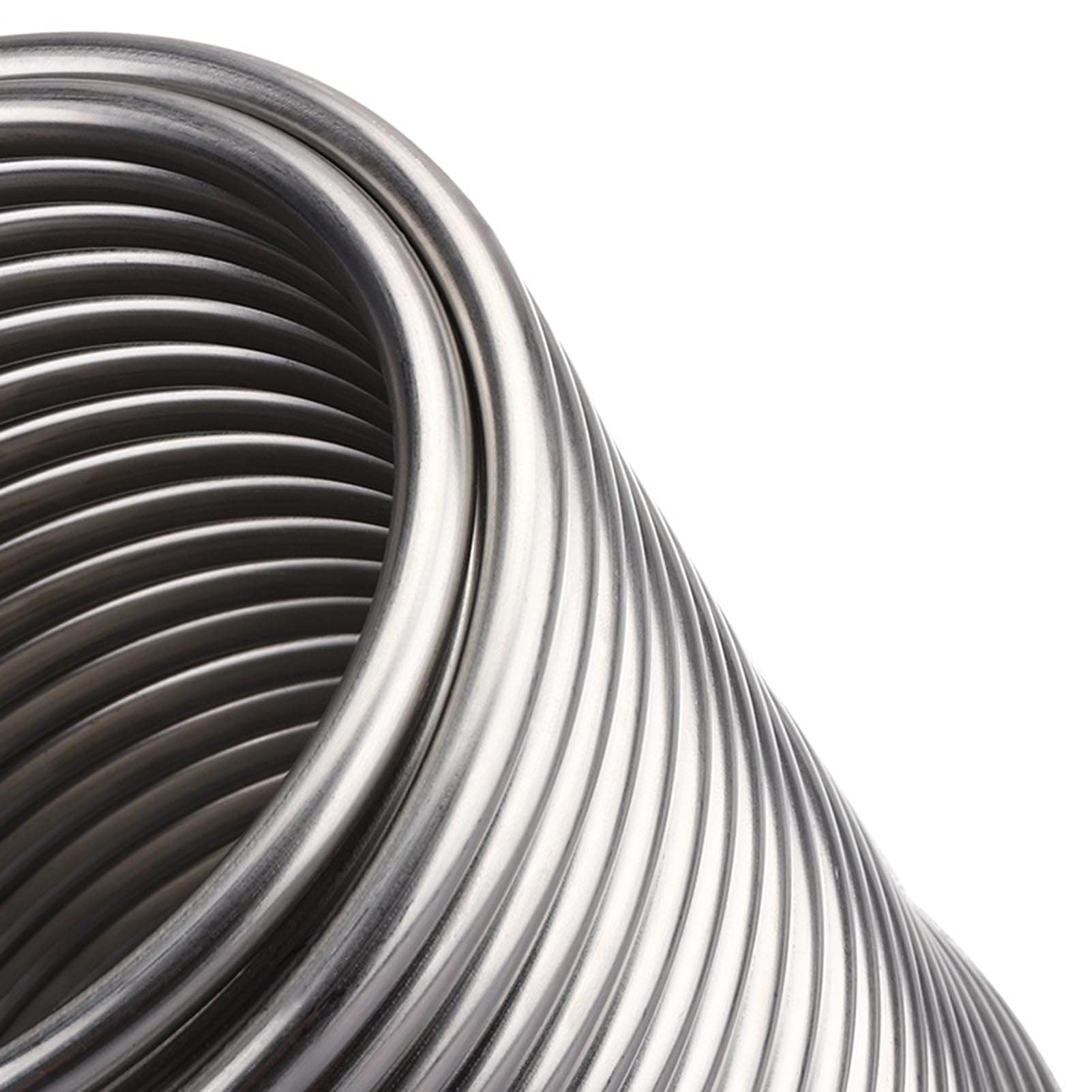 Scambiatore di calore in acciaio inossidabile, refrigeratore for mosto ad immersione, porta da 1/2" e 3/8" e serpentina con tubo a spirale, refrigeratore for birra/vino for birra fatta in casa.