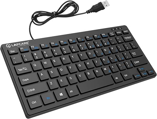 Lapcare LAP-63 Wired Mini Keyboard (Black)