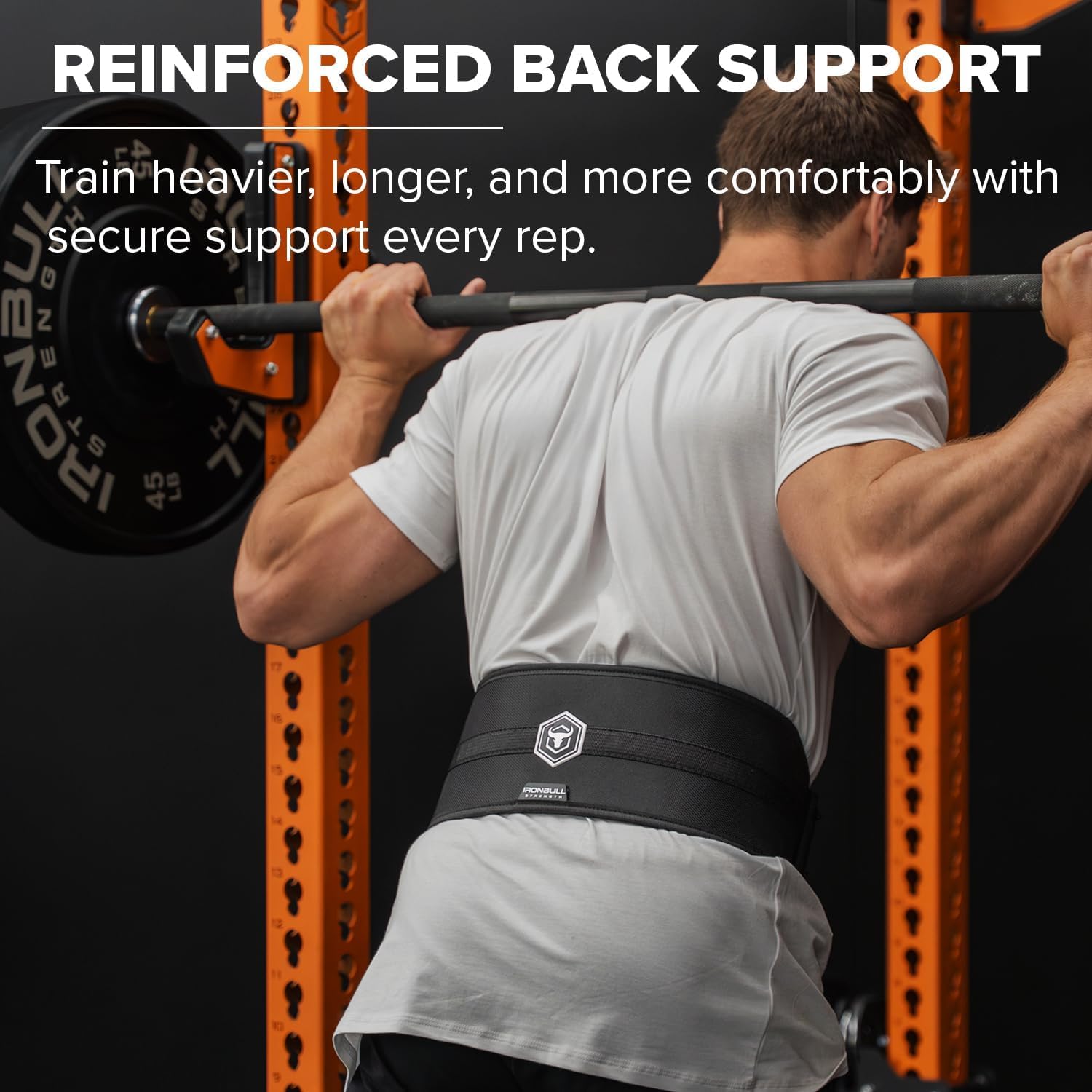 Ceinture d'haltérophilie hybride – Soutien à griffes robuste, intérieur en néoprène, design effilé de dynamophilie – Support dorsal pour les squats, soulevés de terre et musculation – Ceinture de gym
