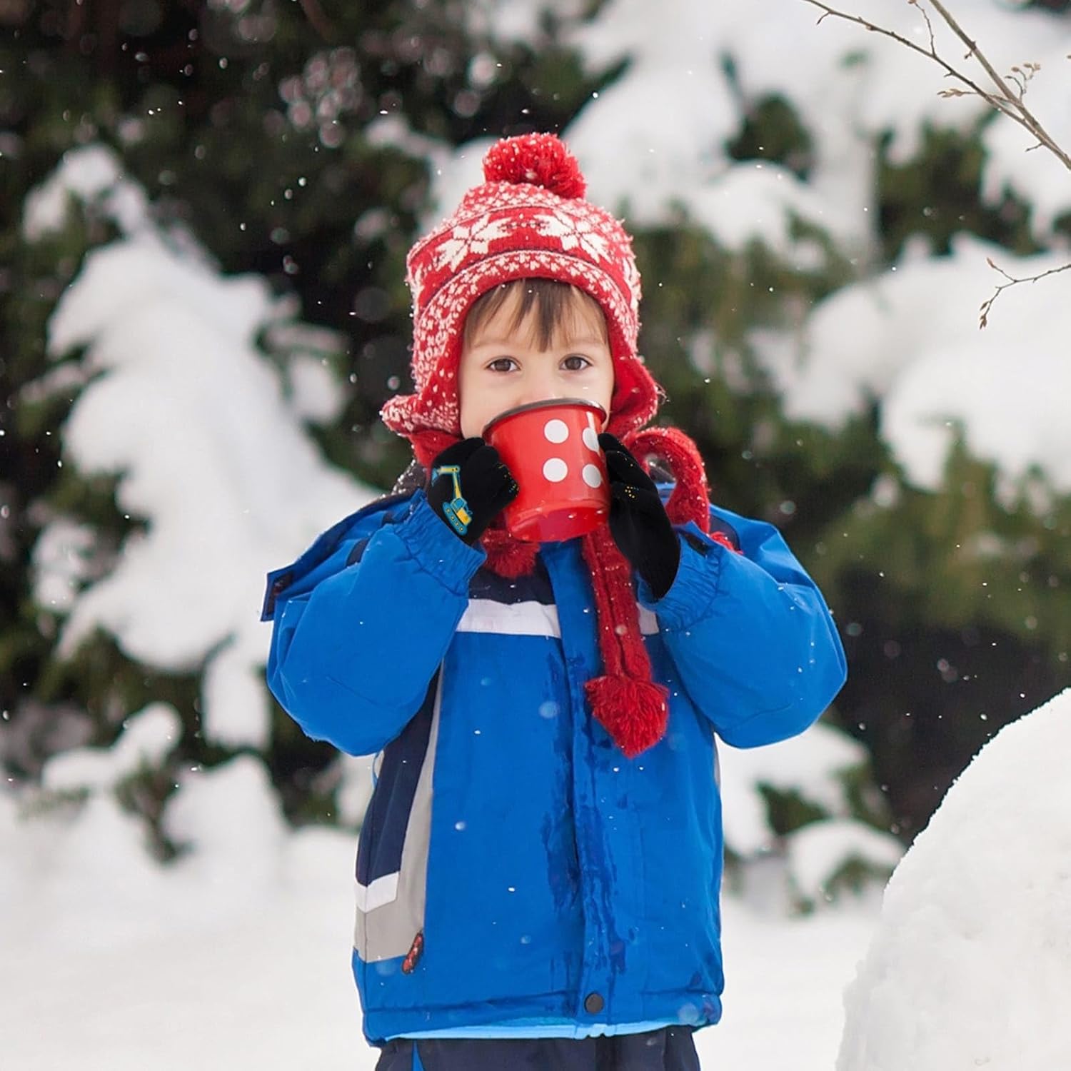 3 Pairs Kids Knitted Mittens Toddler Winter Gloves Boys Magic Five Finger Warm Mittens 1-9 Years - Image 7