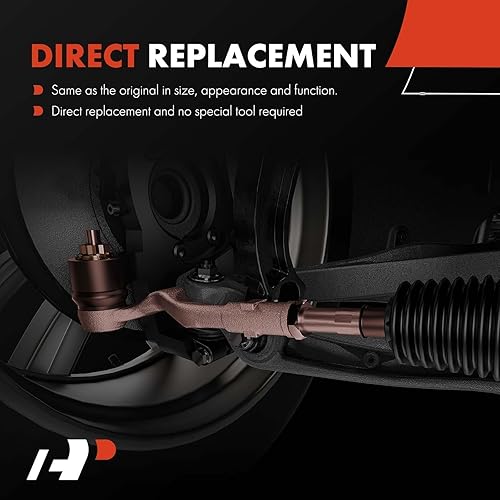 Miniatura 6 de A-Premium 4 kits de extremos de barra de acoplamiento frontal exterior e interior, compatibles con Chevrolet y GMC y Hummer - 2001-2019 - Silverado