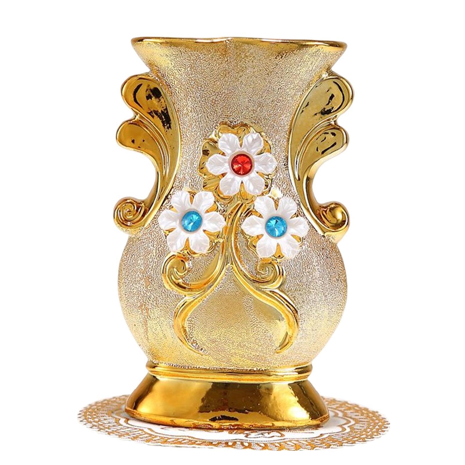 TWISAXC for Creative Vintage Style Flowers Vase Table Centerpieces Precious Flower Arrangements Container Elegant Home Decor For Any Space Indoor Flower Pots Vase Planters Home, Style A