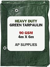 Green Tarpaulin 90gsm, M-Grade, 4m x 6m