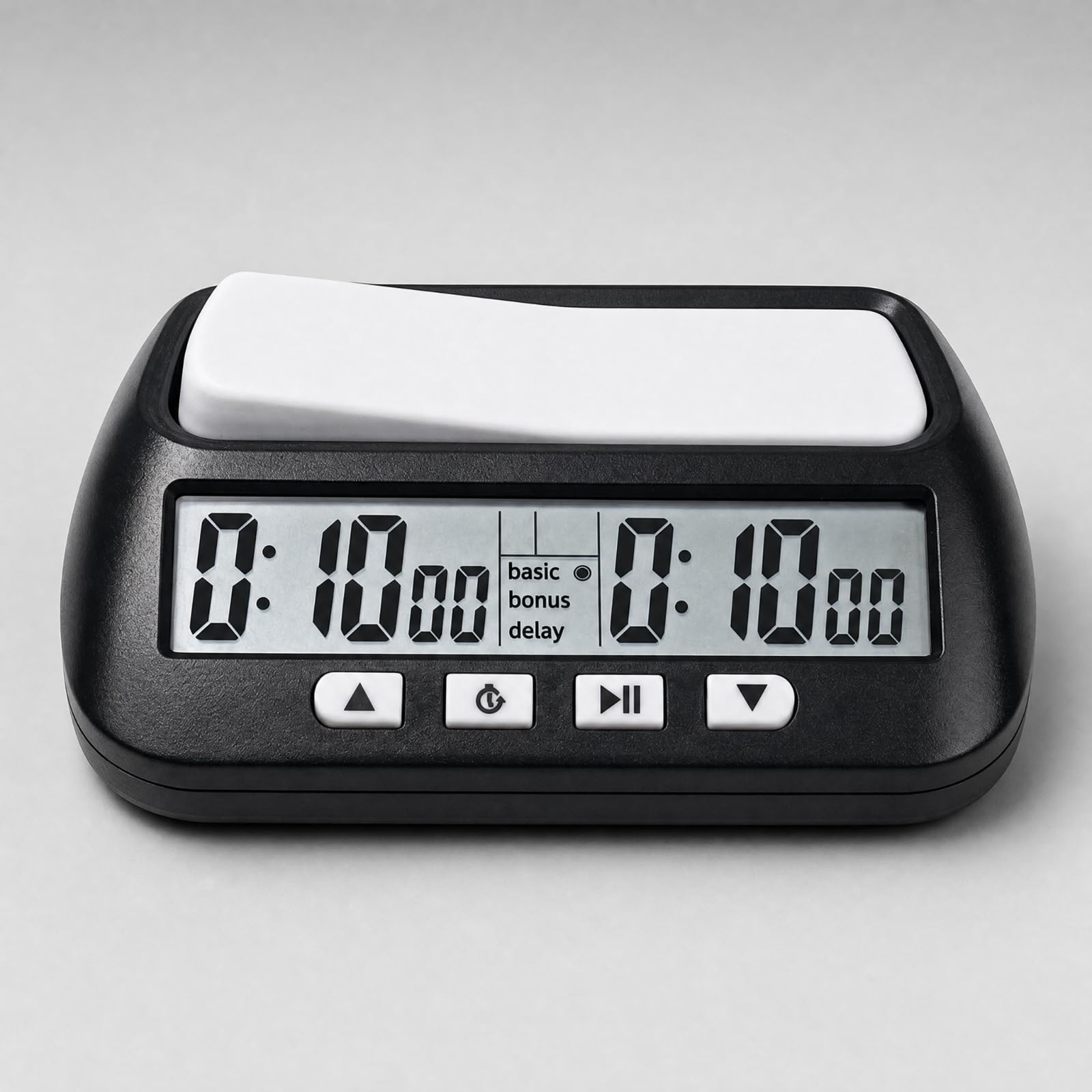 Timer da Gioco Elettronico Orologio da Scacchi con Doppio Display Digitale per pervisori di Partita di Torneo, Famiglie