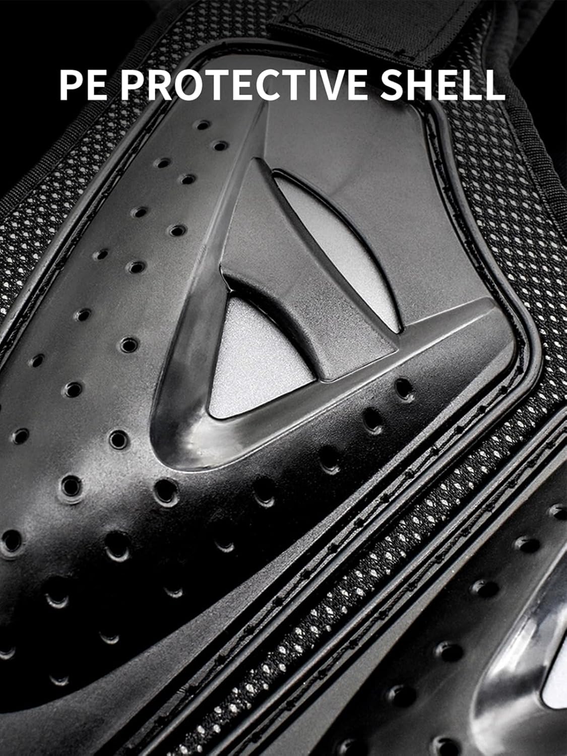 WOSAWE Kids Dirt Bike Chest Protector Skating Knee Elbow Pads Youth ATV Spine Protective Gear Kit, Black Large