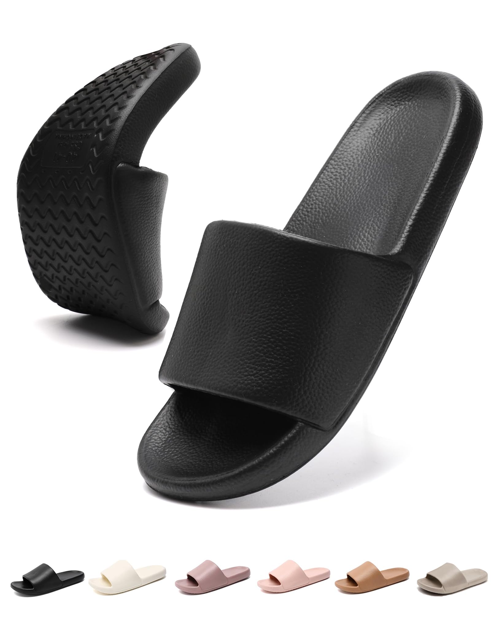 YueerluUnisex Cloud Slides for Women Men, Quick Drying Waterproof Shower Shoes,arch support Open Toe house slippers for woman men,Recovery mens Spa Bath Pool Beach Slides Pillow slippers Indoor Outdoor