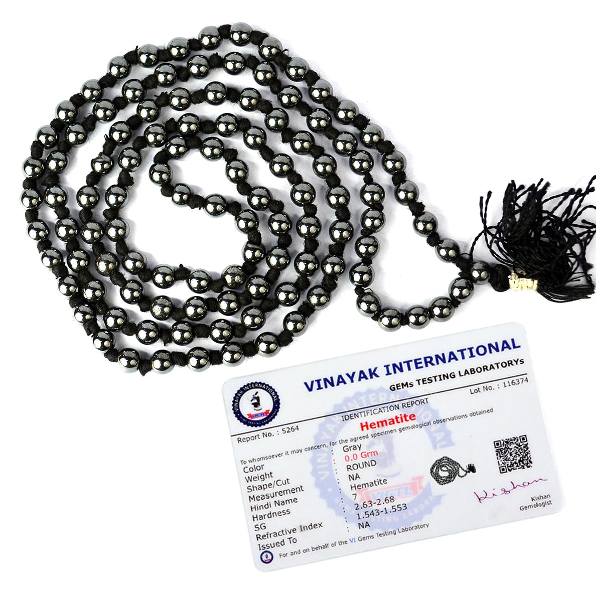 Reiki Crystal Products Certified Natural Hematite Mala Semi Precious Crystal Stone 6 mm 108 Beads Jap Mala/Necklace for Reiki Healing Stones (Color : Silver) (B08PQMX3W3) Amazon Price History, Amazon Price Tracker