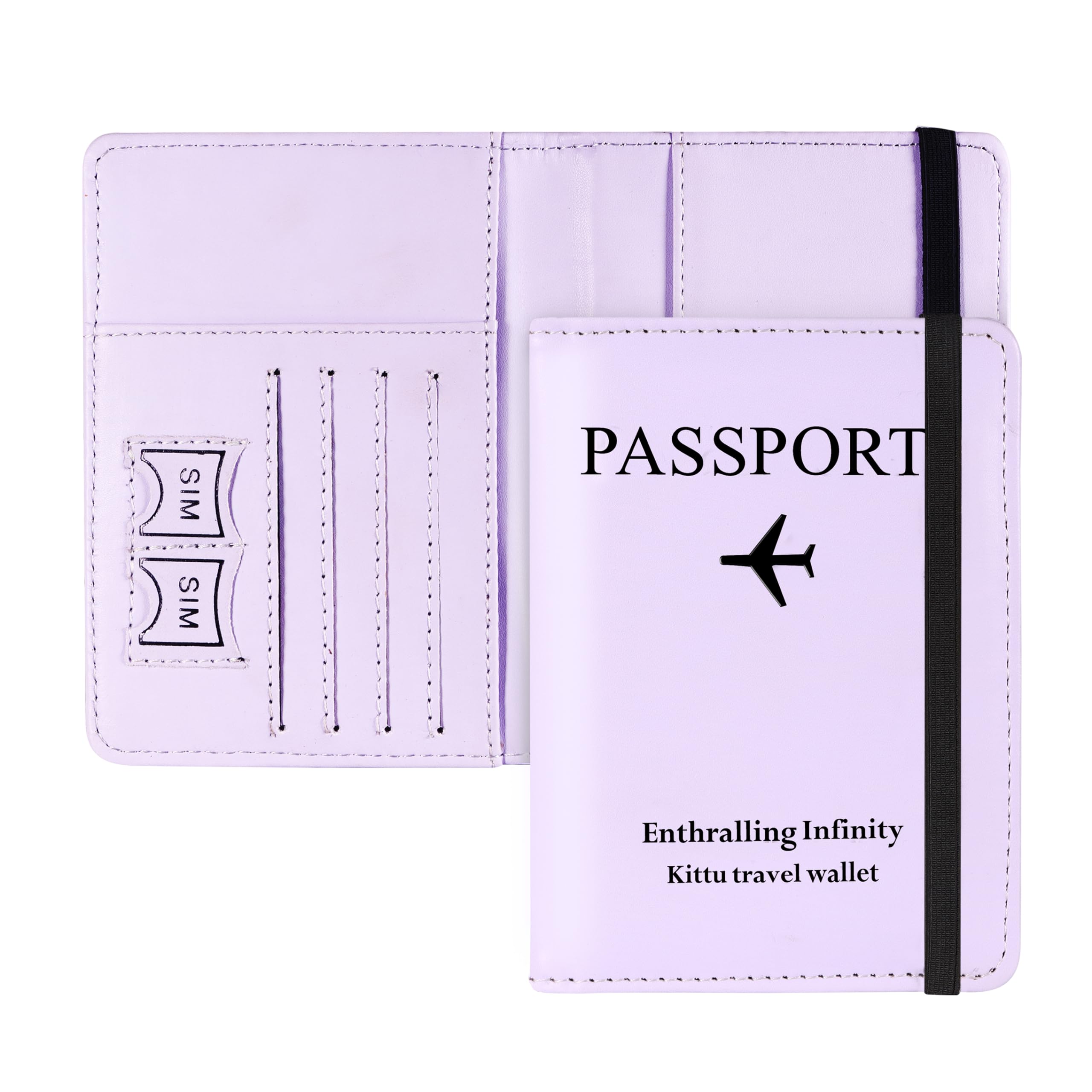 TravelPro RFID Passport Organizer Waterproof PU Leather Travel Wallet Set of 1 (Purple)-image-25