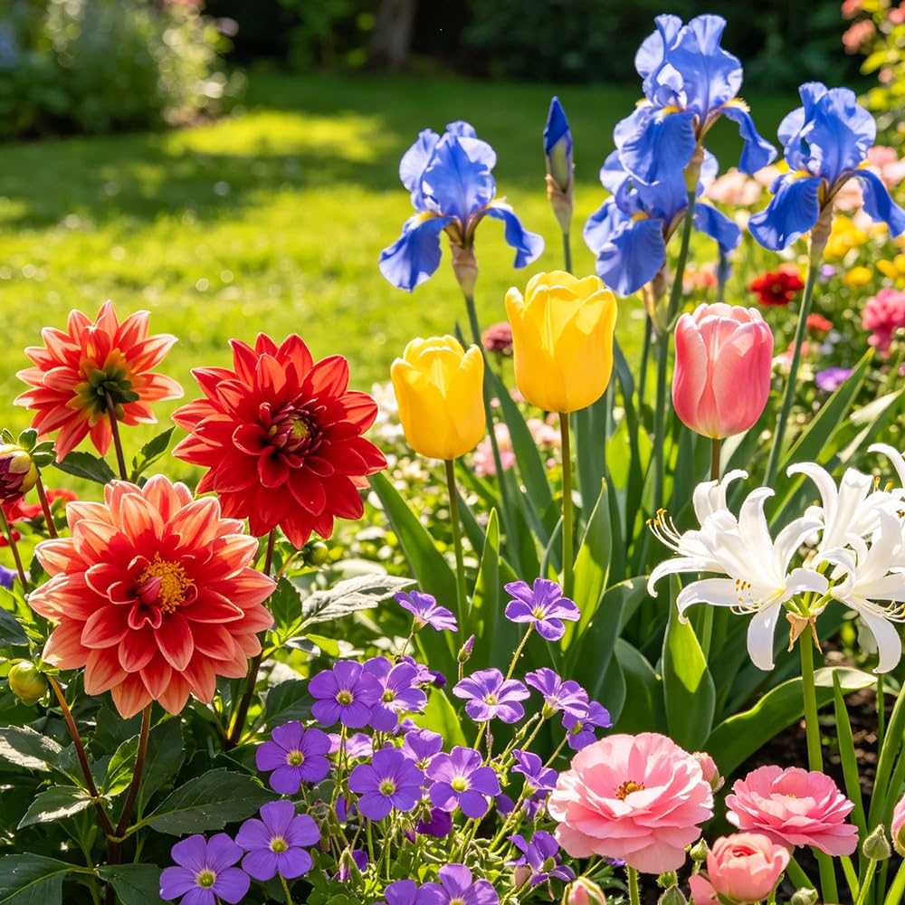 FioriRizoma multicolore - giardino copertura terreno di balcone primavera d'appartamento esotiche 30Bulbi