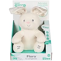 GUND Flora Coniglietto Peluche Interattivo, Canta e Parla in Italiano