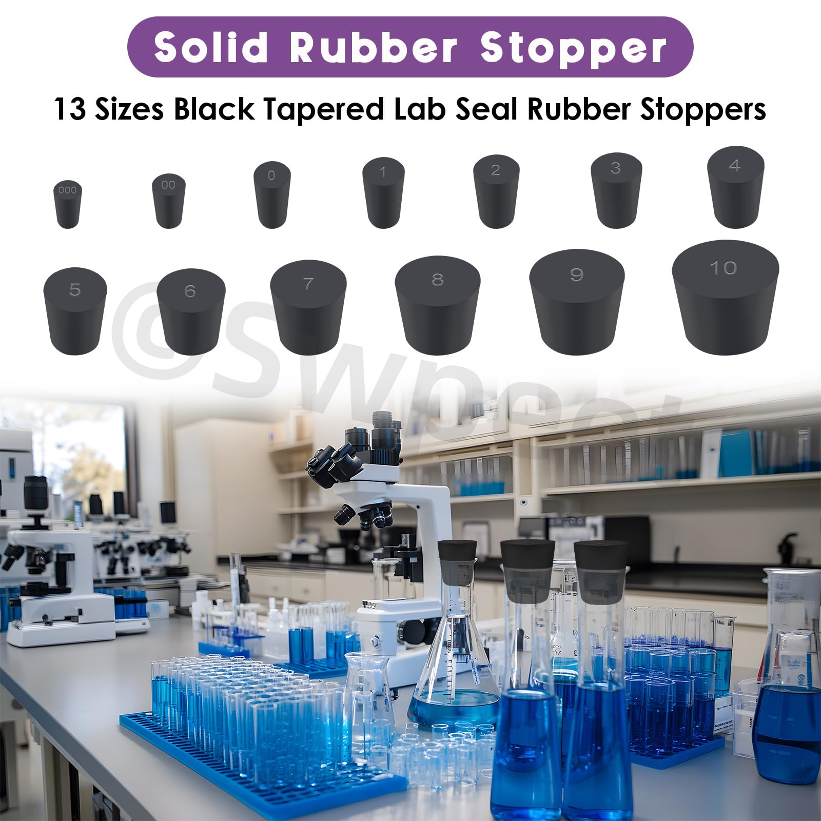 Tappo In Gomma Nera 44 Mm Con Catena - D'Alessandris - Foto 3