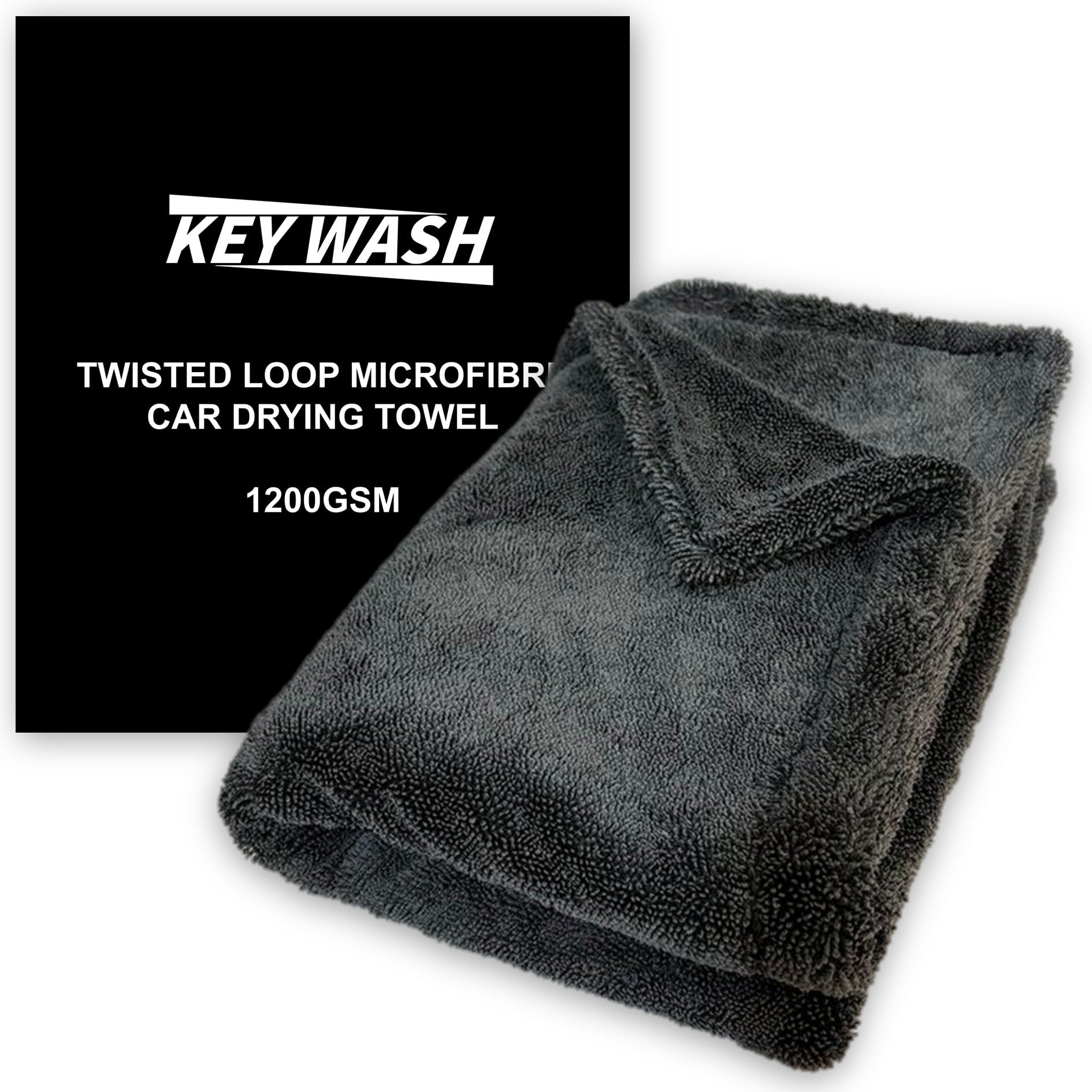 Amazon.co.jp: KEY WASH 超吸水 マイクロファイバータオル 大判 両面
