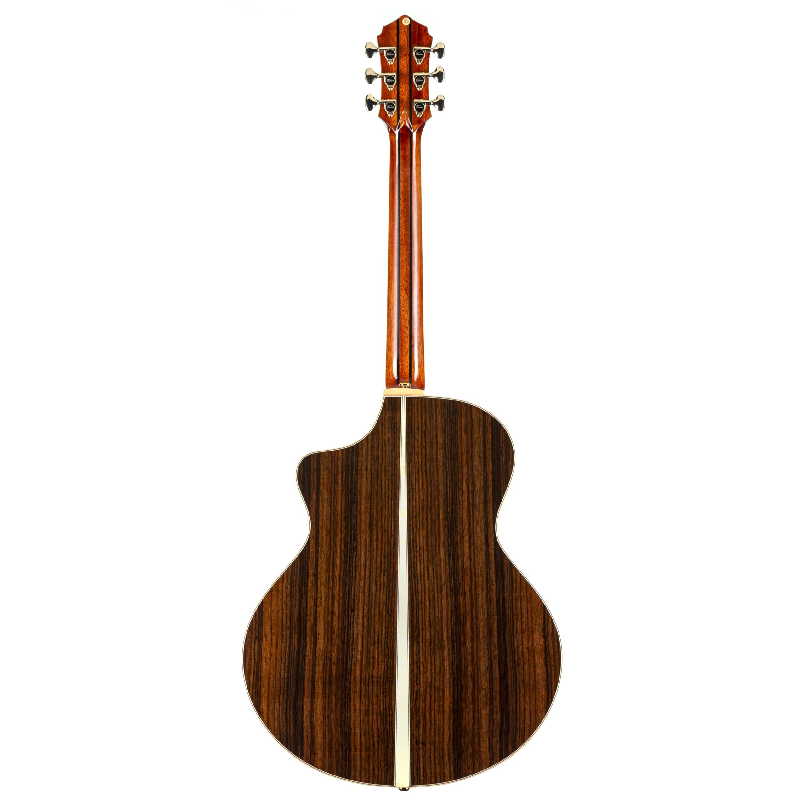Fame Rosewood Deluxe Westerngitarre, Grand Auditorium, Fichte Massive Decke, Palisander Boden und Zargen, Mahagoni Hals, Ebenholz Griffbrett, kompatibel mit Tonabnehmersystem