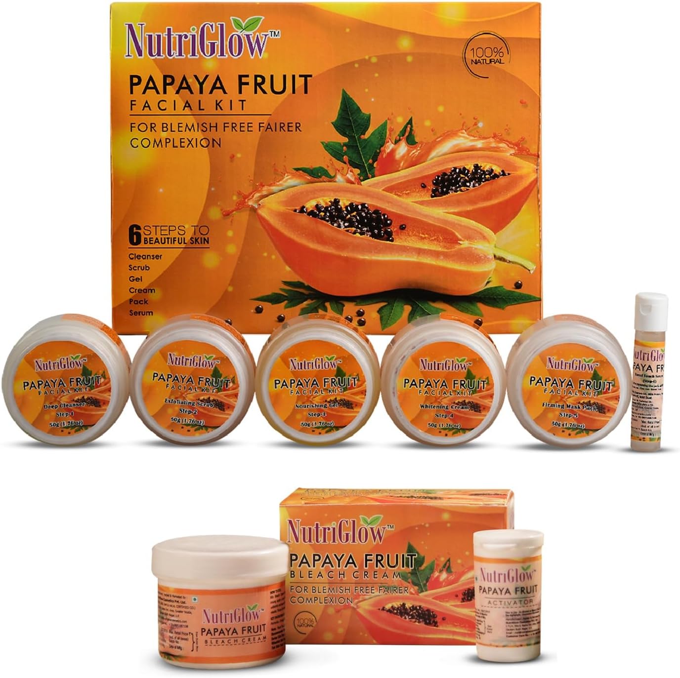 NutriGlow Papaya Fruit Facial Kit