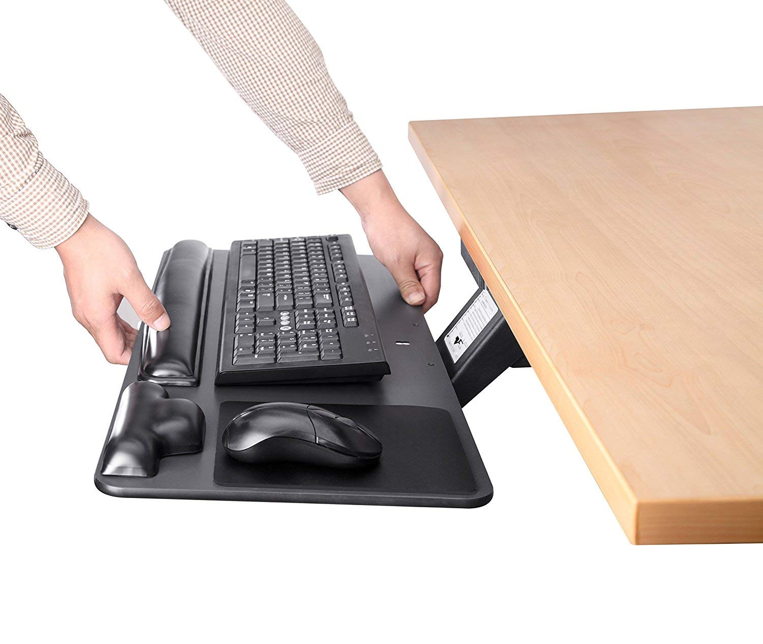 Uncaged Ergonomics KT1 Ergonomic UnderDesk Computer Keyboard Tray