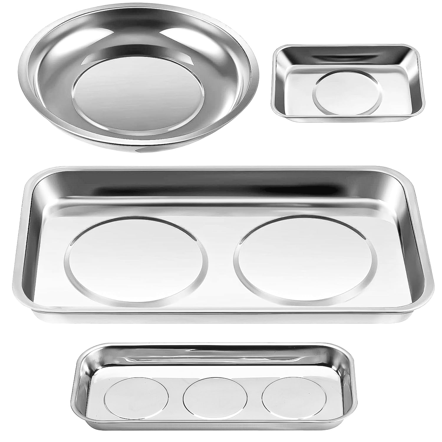 4 Pièces Kit D'atelier de Plateaux Magnétiques
