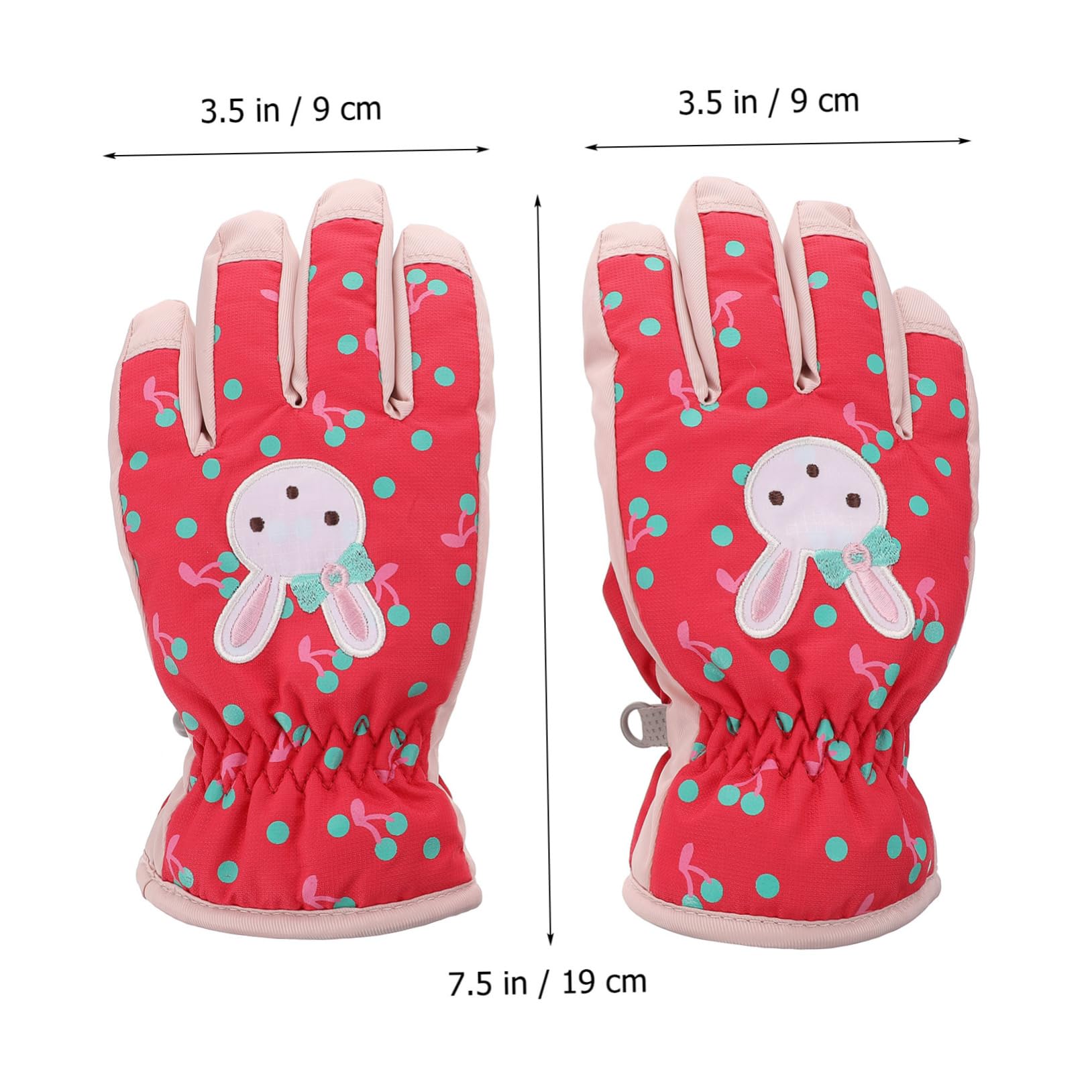 BESPORTBLE 3paare Junge Mädchen Skihandschuhe Für Mädchen Winddicht Und Warme Fäustlinge Mit Anti-rutsch-Muster Für Winteraktivitäten Wie Skifahren Und Wandern