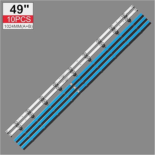 Miniatura 3 de SENHE 10 Uds Tira De Luz LED Parr Fit for LIG Innotek DRT 3,0 49 "AB 49LB5500 49LB550V 49LB5550 6916L-1944A 6916L-1945A 6916l-1788A 6916l1789
