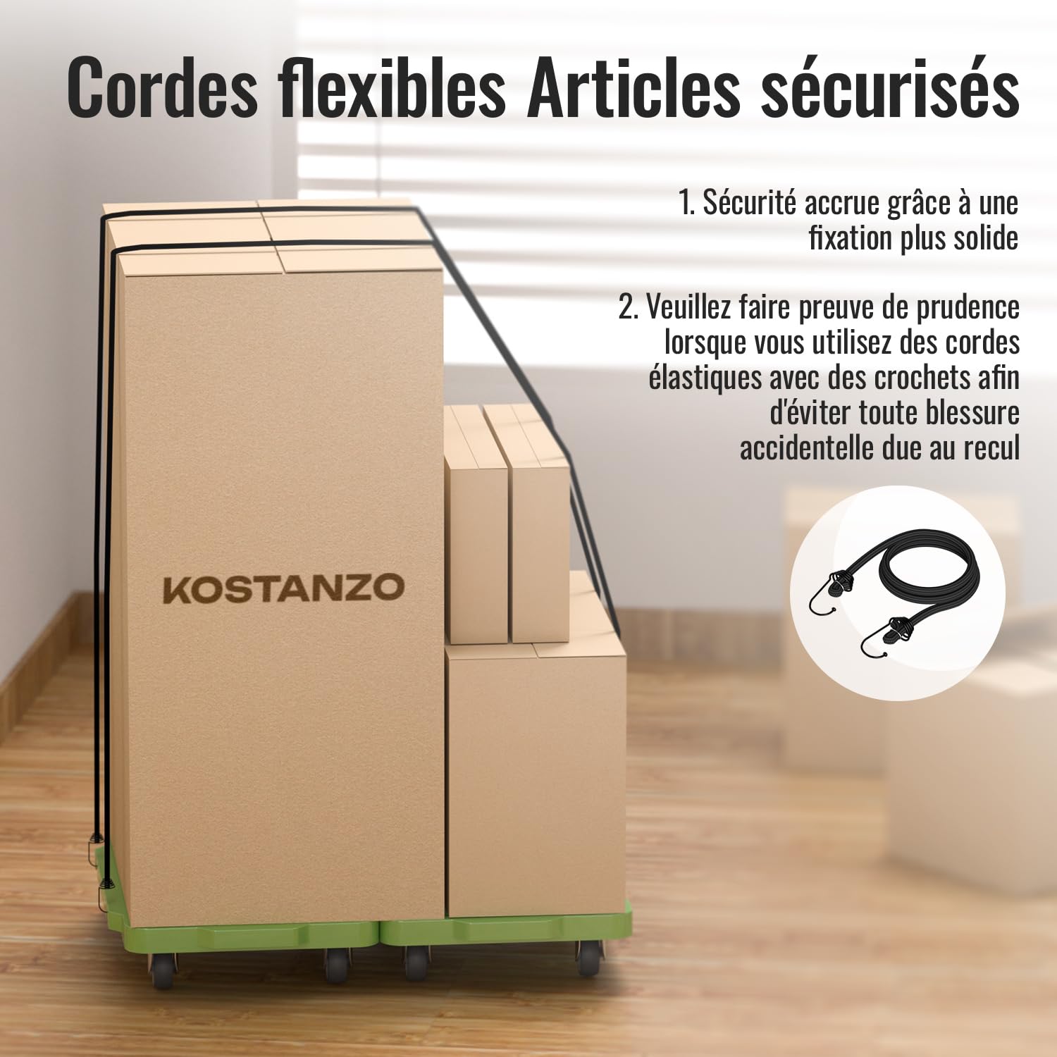 Chariot à roulettes Plat 42 x 29 cm, Design splicable, capacité 227 kg, roulettes pivotantes 5 cm pour Tous sols, idéal pour Maison, Bureau, Garage avec 2 Sangles élastiques (Lot de 2, Vert)
