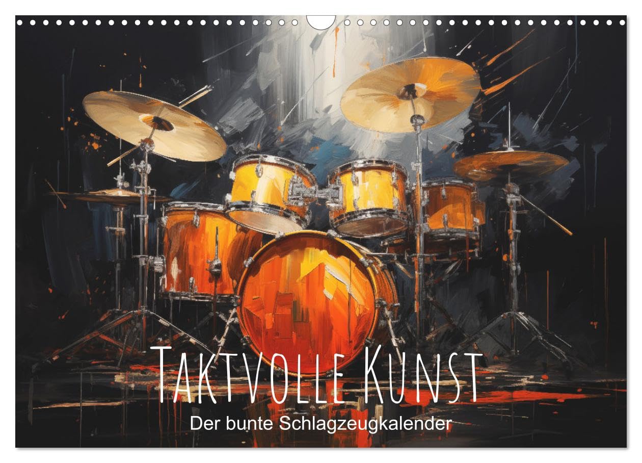 Tactful art: The colorful percussion calendar UK-Version (Wall Calendar 2026 DIN A3 Landscape), CALVENDO 12 Month Wall Calendar โ image 1