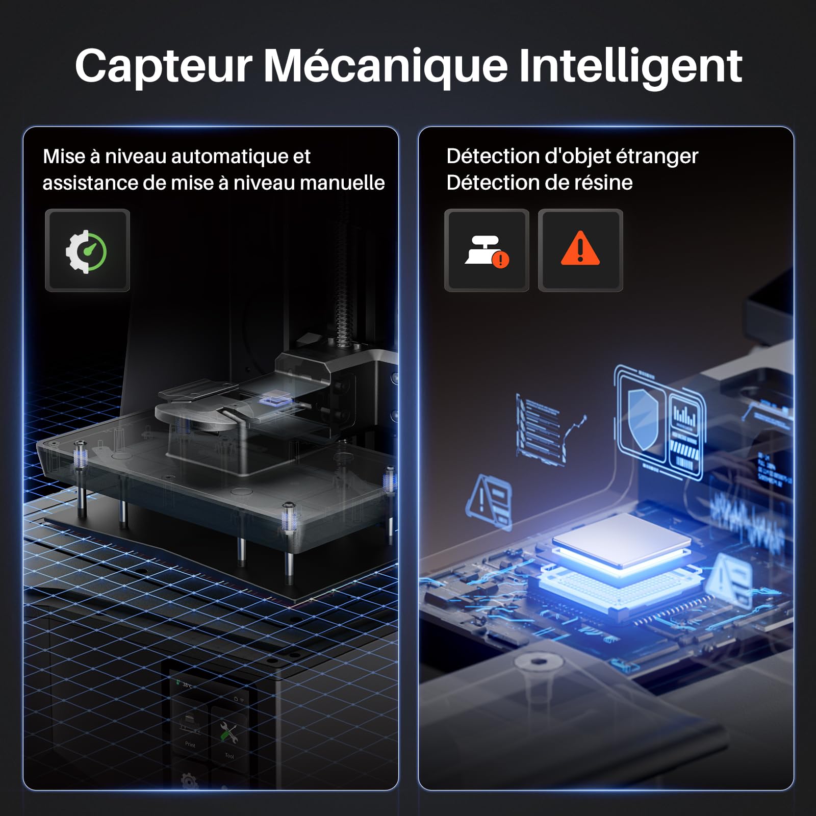 ELEGOO Saturn 4 Ultra Imprimante 3D Résine 16K MSLA, Chauffage de Réservoir Intelligent, Impression à 150mm/h, Caméra AI avec Éclairage, Wi-FI Intégré, Grand Format d'impression 211,68×118,37×220mm³