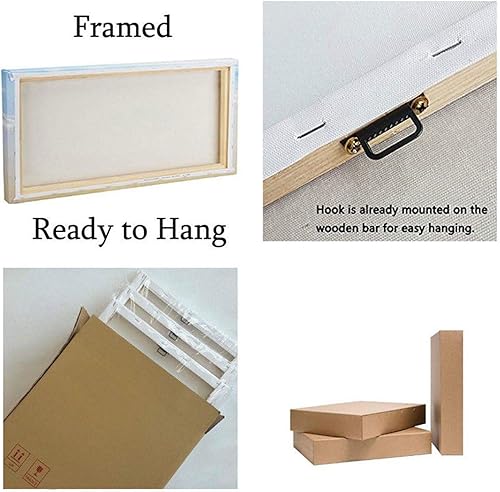 Miniatura 7 de Decoración de oficina, impresiones de ajetreo con citas de ejecución, lienzo enmarcado para pared, arte de pared de oficina, póster grande negro,