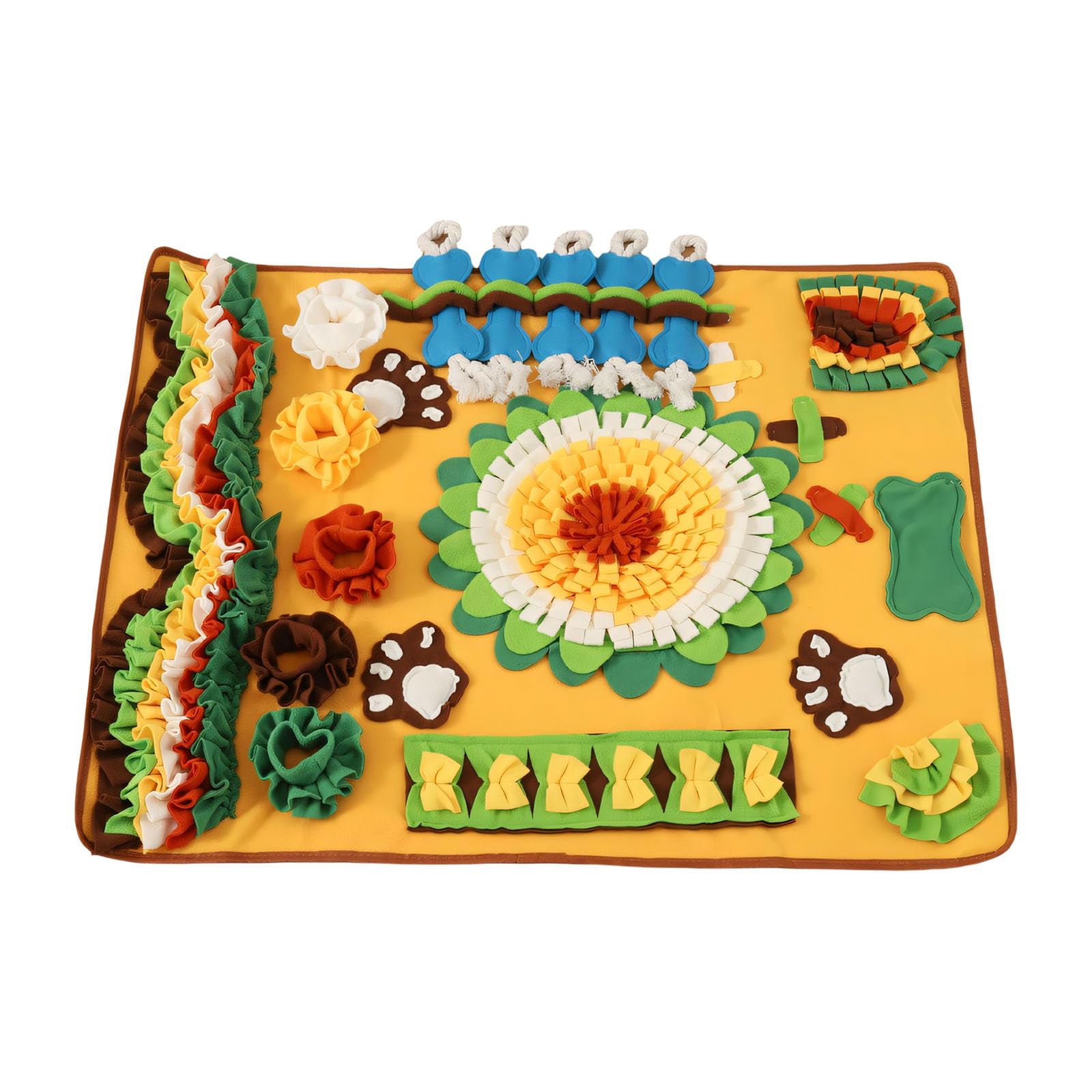 Tappetino multifunzionale per addestramento del cane Rilevamento del profumo portatile Indoor Outdoor Puzzle Game Interattivamente Dog Sniffing Mat