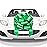 Mata1-USA - Huge Car Bow - Green, 18 Inch - Big Gift Wrapping Bow for Large Gift Decoration - Giant Size for Indoor & Outdoor Use - 20 Loops & 4 Stickers