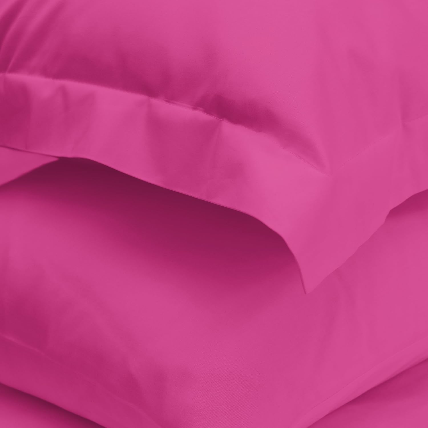 Elegant Comfort Luxury 3-Piece Duvet Cover Set - 1500 Premium Hotel Quality Microfiber Hotel Collection - Comforter Cover with Button Closure and Shams, Full/Queen, Hot Pink