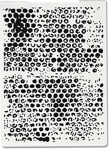 Vista 12 de Threetols Carpeta de relieve con impresiones texturizadas en 3D, carpeta de relieve de fondo de puntos para hacer tarjetas, marco de línea, álbum