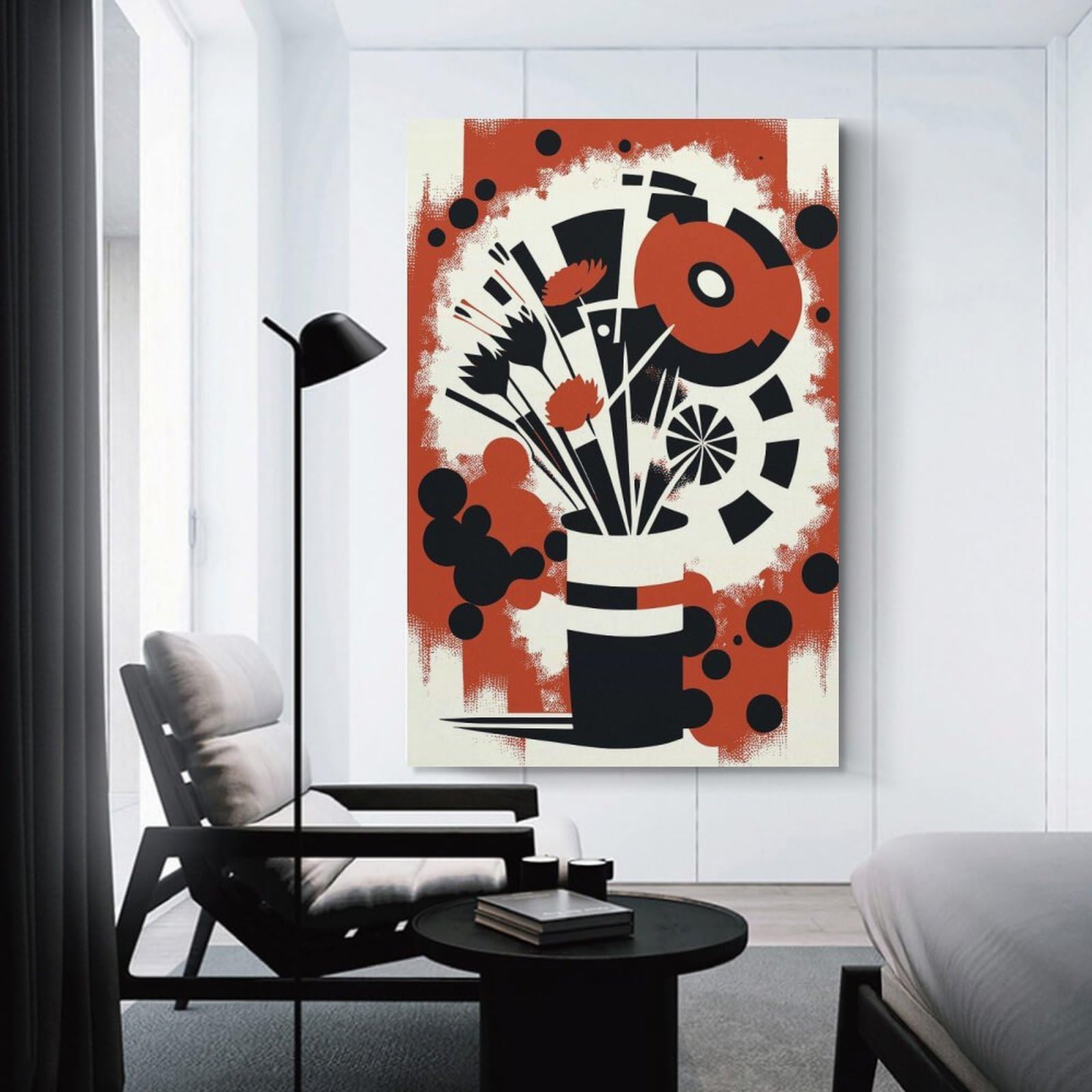 Junmoney Unframe-Style-23 Olivia Bouquet Of Flowers Room Decor Wall Art, 24X36inch(60X90cm), For Entrance Spaces, Stair Walls Or Halls, A Stylish Accent For Home Entrances