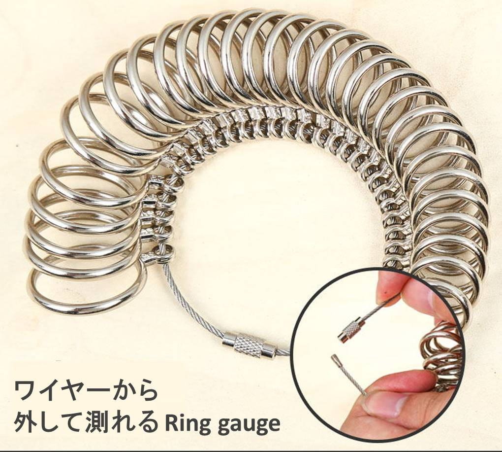 Amazon.co.jp: MNoel 指輪 ゲージ リング サイズ 測定 1～28号 フル