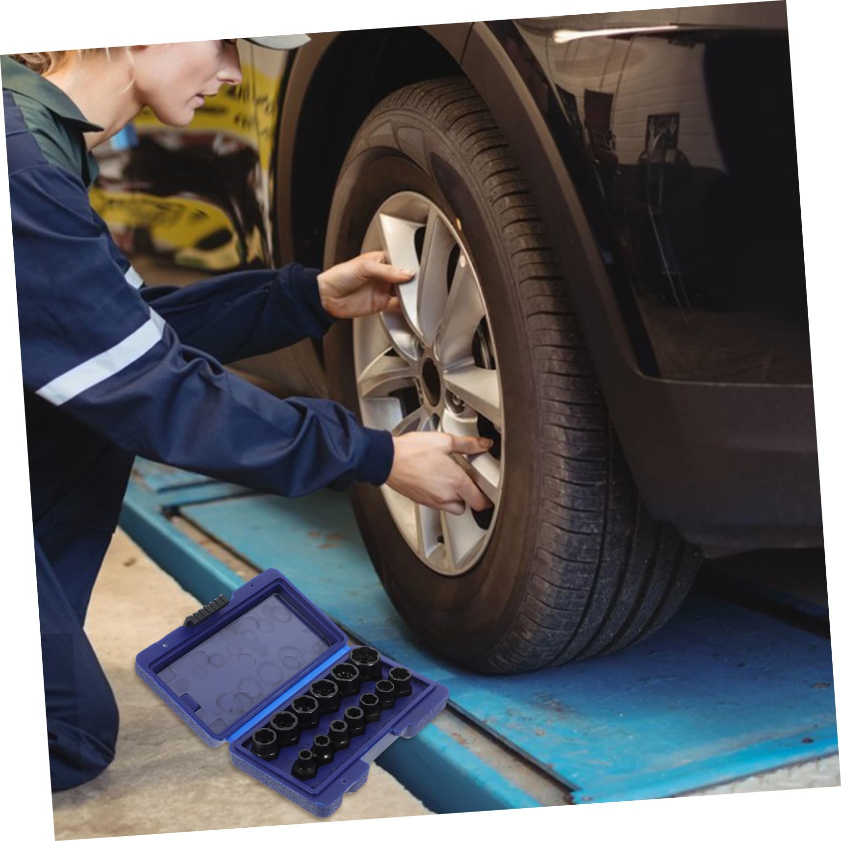 HOMSFOU Set Estrattore Bulloni e Dadi Motore Potente in Acciaio Cromo-molibdeno Design Pratico e Scanalatura a Spirale Profonda per Rimozione Ruggine e Bulloni Spanati