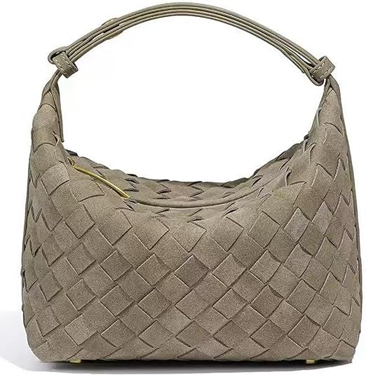 Woven Bag - Vegan Suede - Sage Green