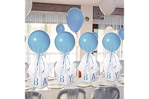 Baby Shower Centerpieces for Girl - 24 inch White Tulle Tutu Balloon...