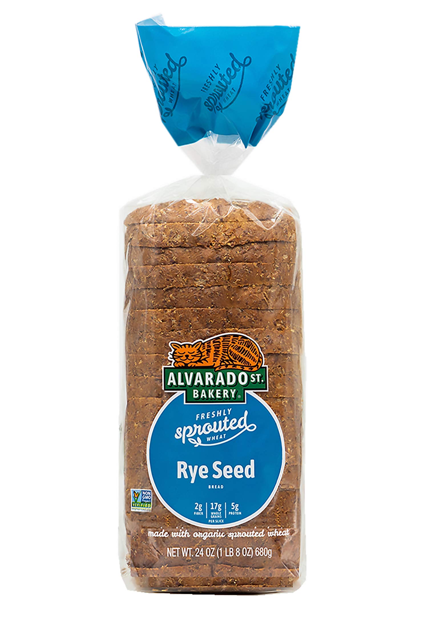 Alvarado Street Bakery Bread - Sliced Bread Made with Organic Sprouted Wheat - Vegan, No GMOs (Rye Seed, 2-Pack)