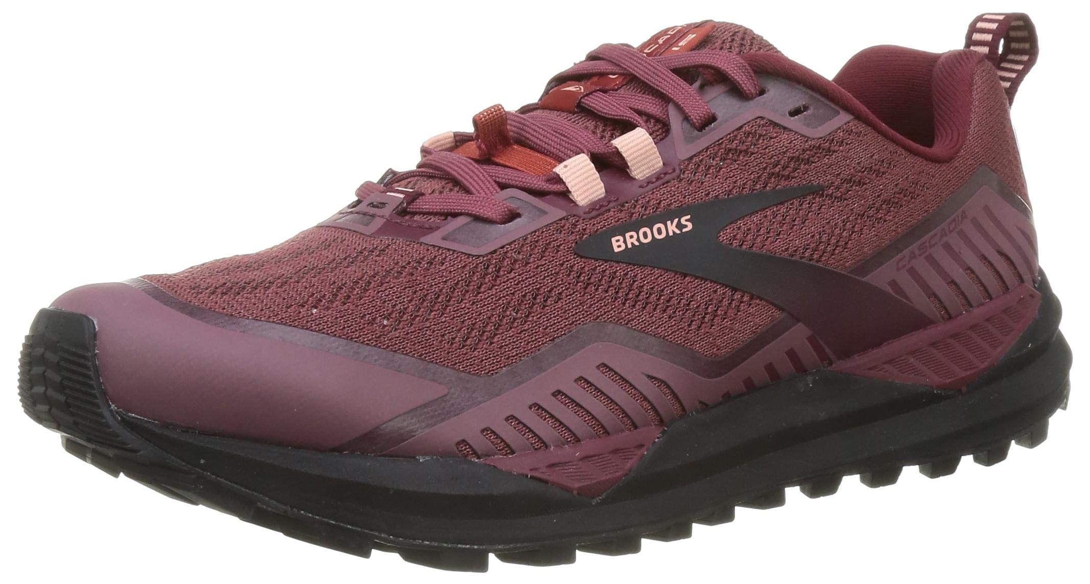 BrooksWomen's Cascadia 15 Trail Running Shoe - Nocturne/Zinfandel/Black - 6.5 Medium
