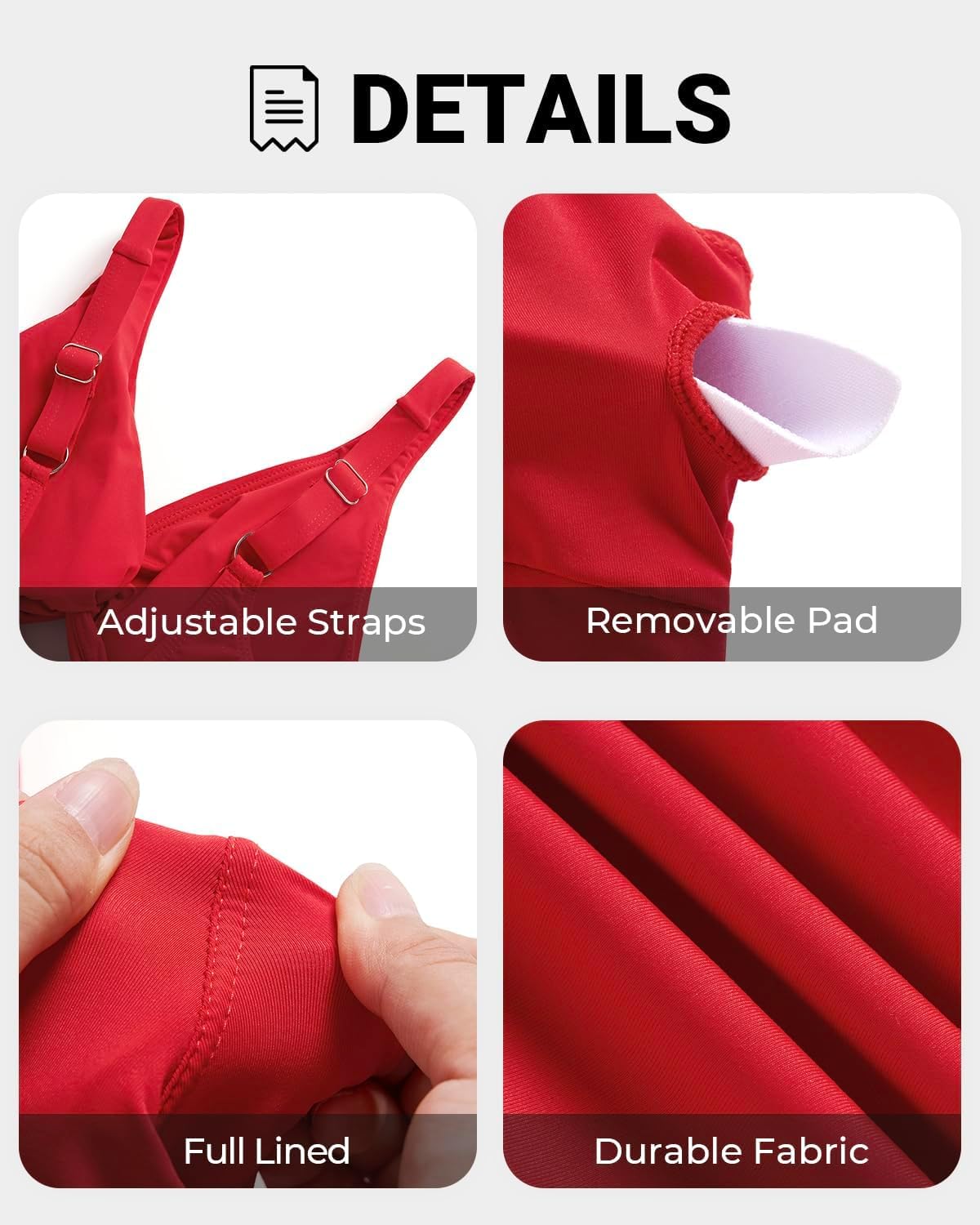 Tempt Me Women One Piece Swimsuits Tummy Control Cutout Bathing Suits Ruched V Neck Twist Front Swimwear - Image 6