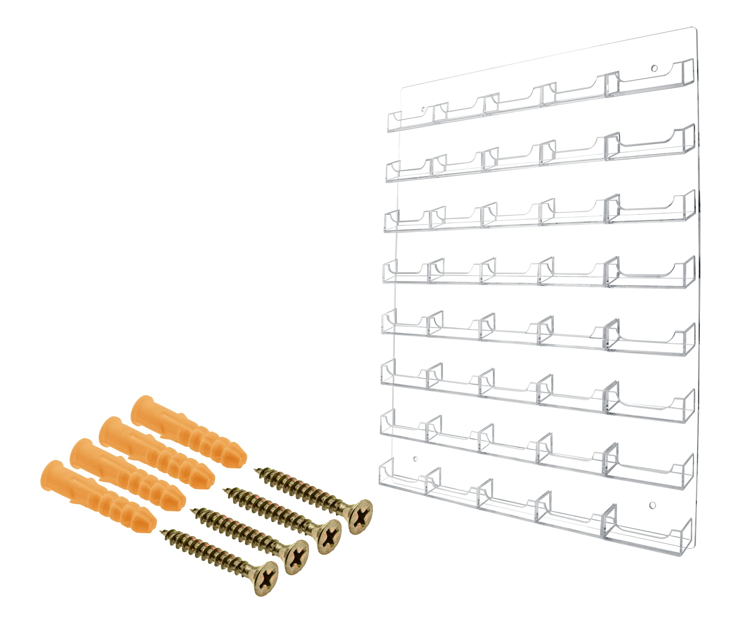 Marketing Holders 6 Pack Wall Business Card Holder with Hanging Hardware for 3 5 x 2 Gift or
