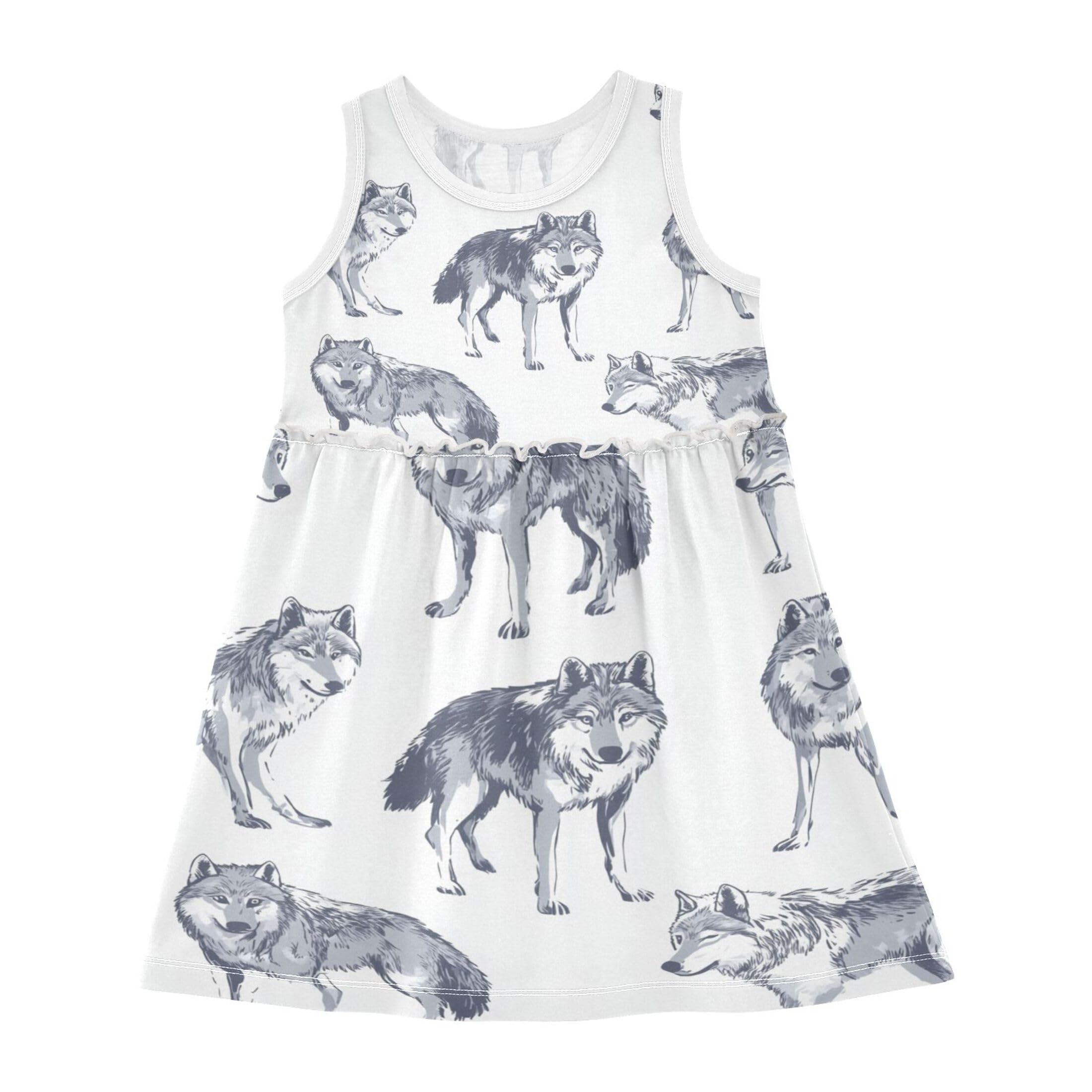 Vozoza Summer Girl Dress Sleeveless Dresses Toddler Girls Outfits Clothes