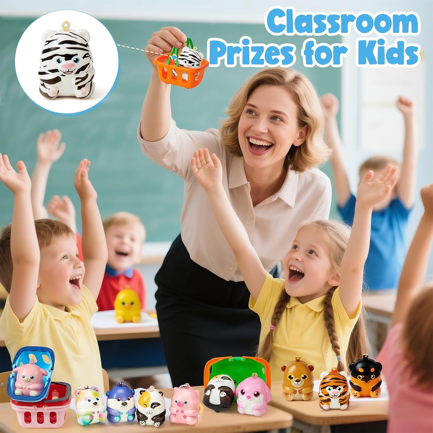 Golray 20 Packs Party Favors Slow Rising Stress Relief Squishy Toys for Kids, Soft Squishy Animals for Birthday Goodie Bag Stuffers, Pinata Fillers, Classroom Prizes, Treasure Box, Carnival Prizes
