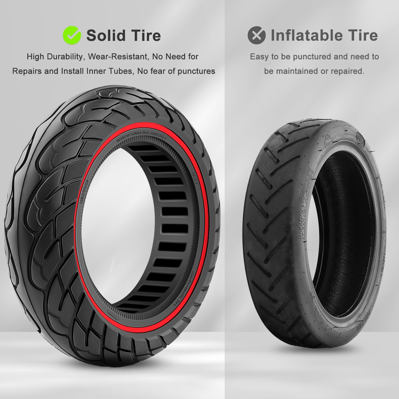 Amitor 60/70-6.5 Reifen Tubeless Für Ninebot Max G Produktbild-Vorschau 10