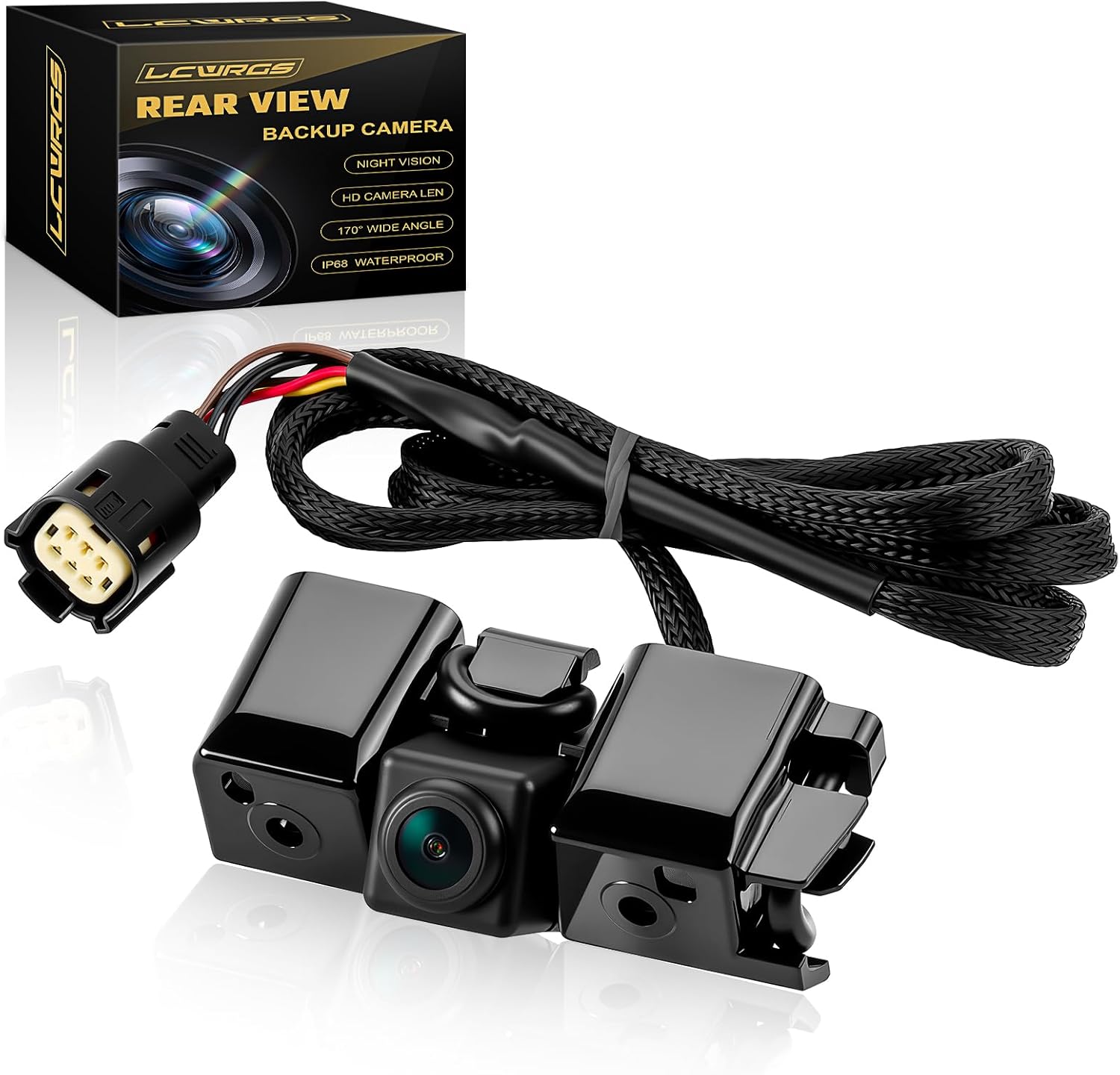 Backup Camera Rear View Compatible with 2014 2015 Chevy Silverado Cheyenne GMC Sierra 1500 2500 HD 3500 HD Night Vision Park Assist Reverse Camera Replaces# 22803702, 23306741, 84143039, PAC13