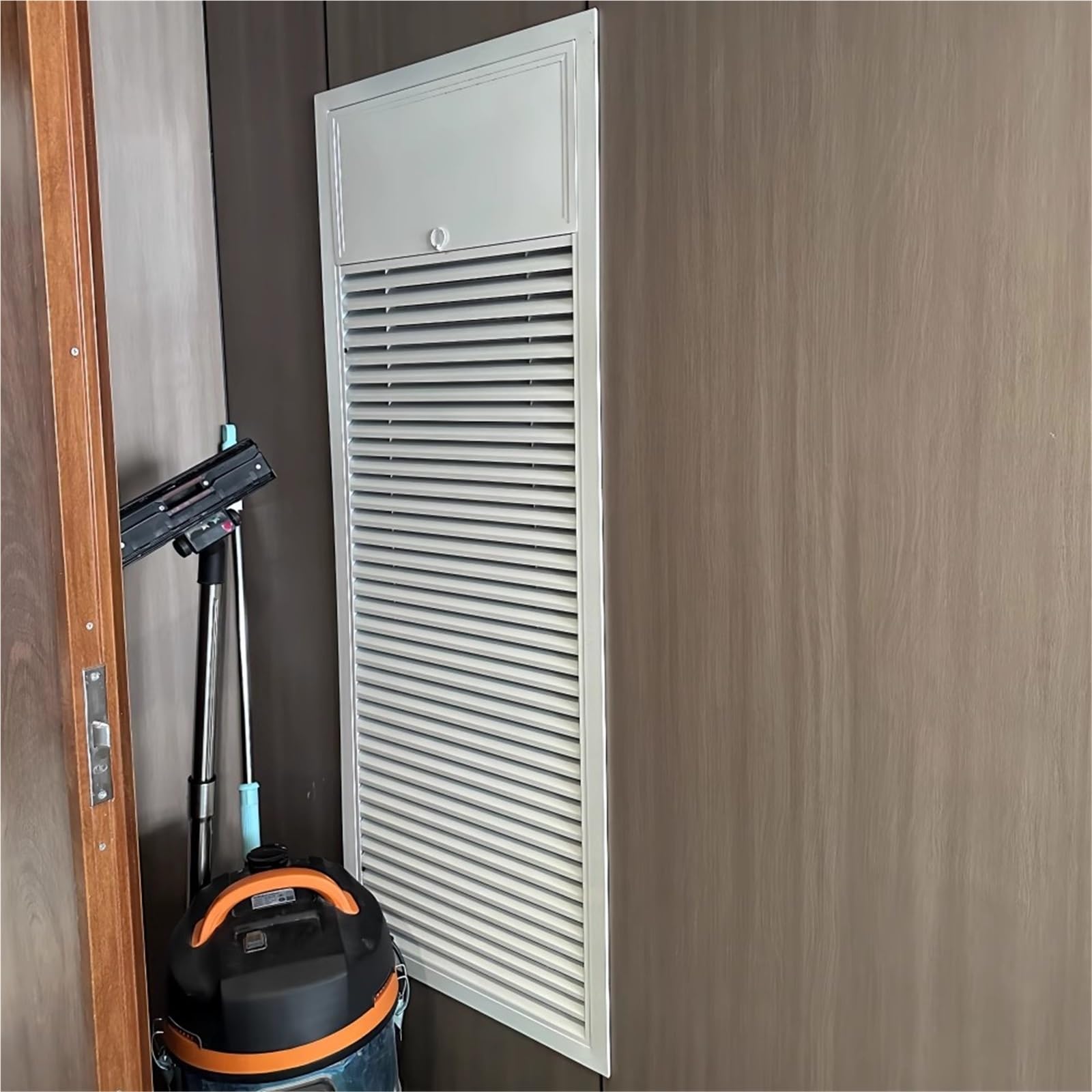 Kratka wentylacyjna ze stopu aluminium, regulowana pokrywa zaworu wylotowego, dekoracyjna żaluzja, drzwi wejściowe do awaryjnego użytku na ścianie, 35 x 60 cm