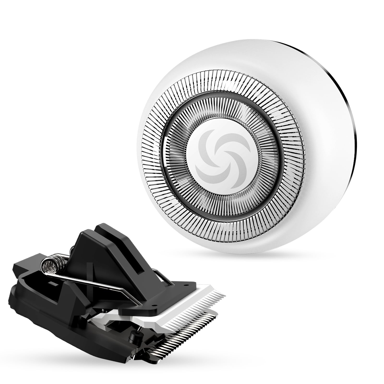 Cayzor Replacement Shaver and Trimmer Head Kit for EC20 Bikini Trimmer (White)