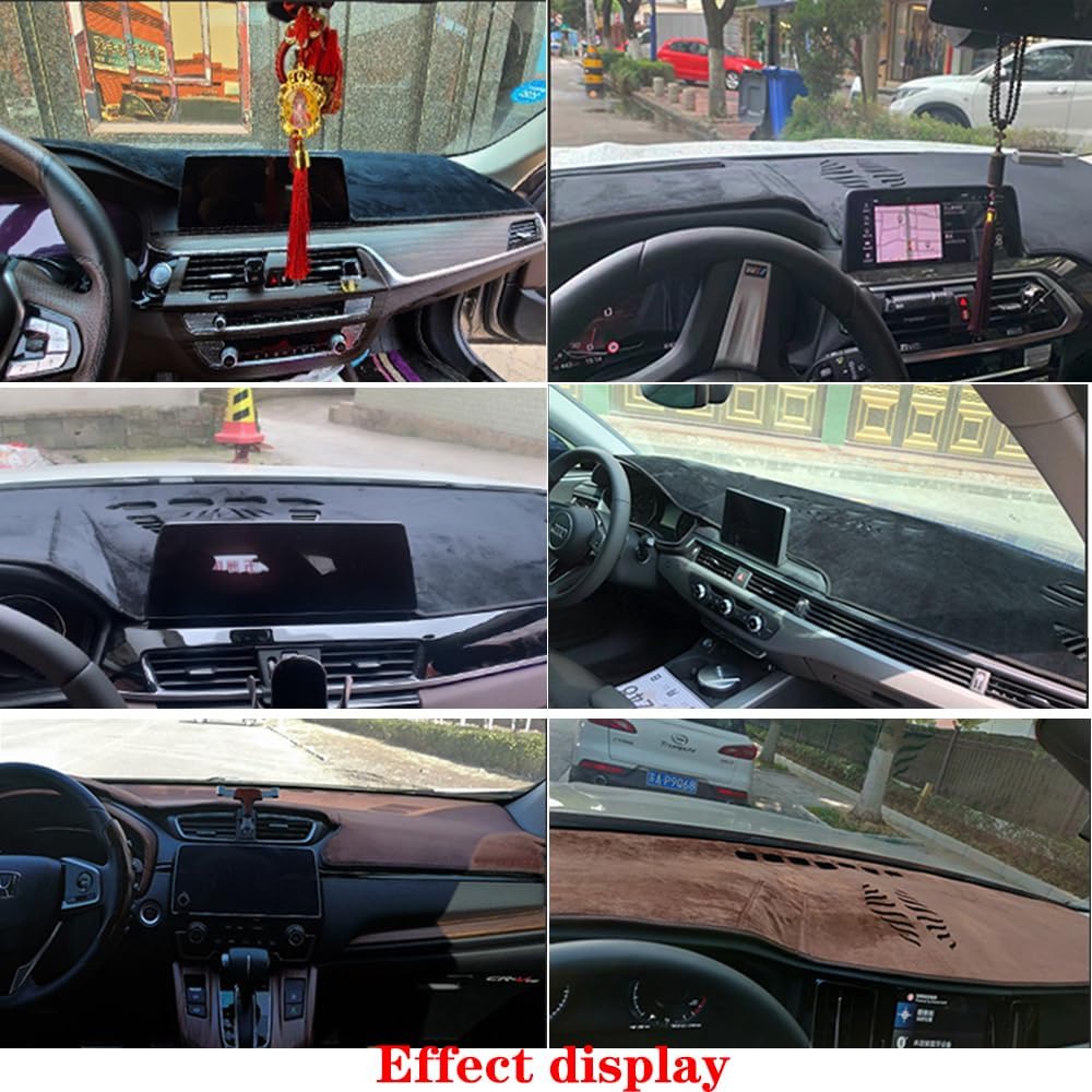 Dashboard Cover for KIA Telluride(with HUD) 2020 to 2025,Premium Custom Fit Flannelette Dash Mat,Non-Slip Sun Shade & Heat Protector,Anti-Glare Dashboard Cover Mat